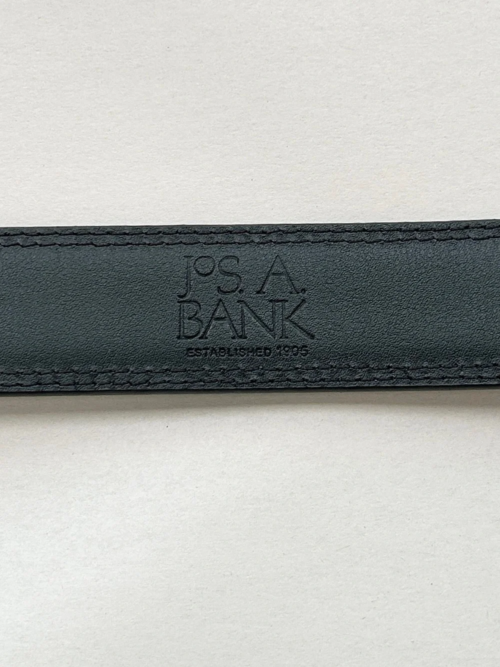 Jos. A. Bank Dark Brown Genuine Leather Belt with Gold Buckle Size 38